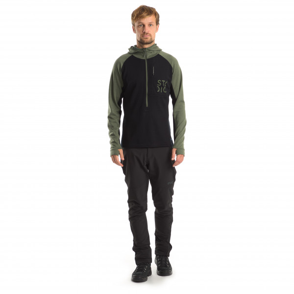 Stoic - Merino260 StadjanSt. 3/4 Zip w. Hood - Merinohoodie