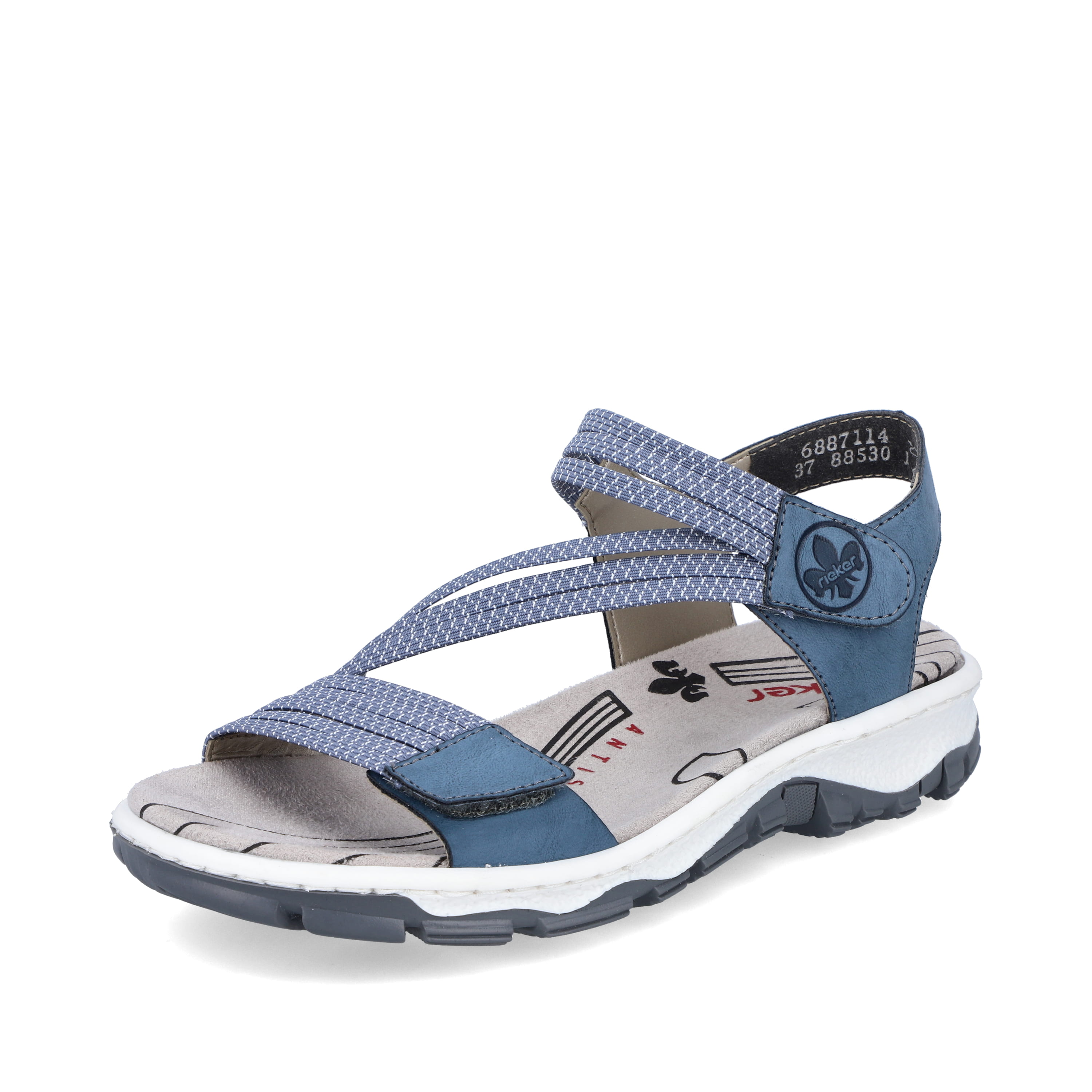 Rieker Damen Trekkingsandalen californiablau