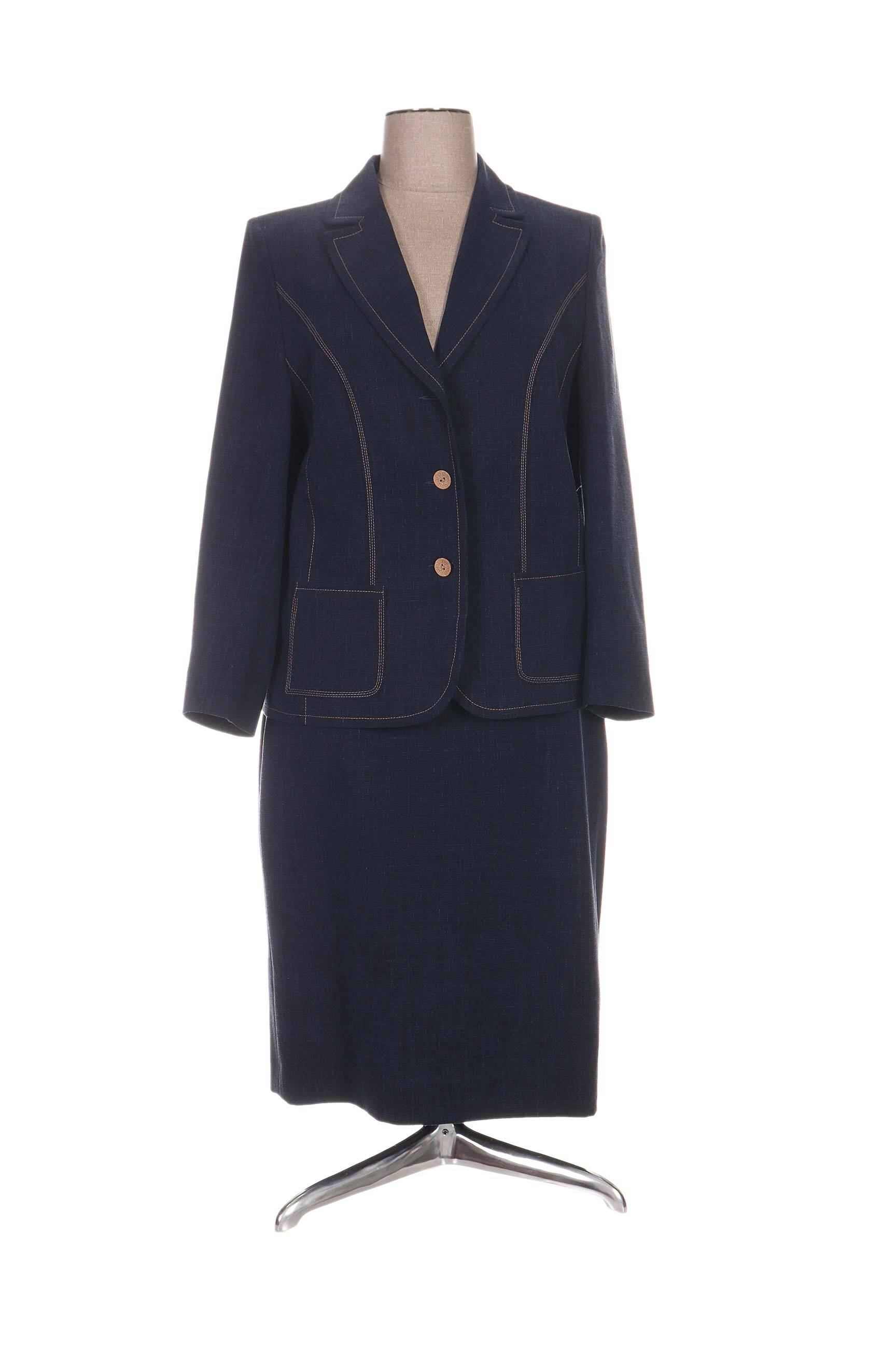 Regine Jupe Veste Femme couleur bleu