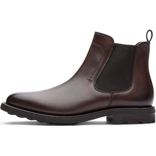 Lottusse Ankle Boot Aus Anilin-Kalbsleder In Mokka/Crust