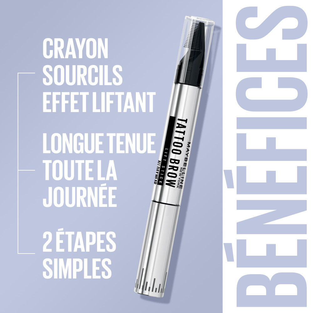 Maybelline New York Maybelline New York Tattoo Brow Lift Crayon à sourcils 02 Marron clair Crayon à sourcils
