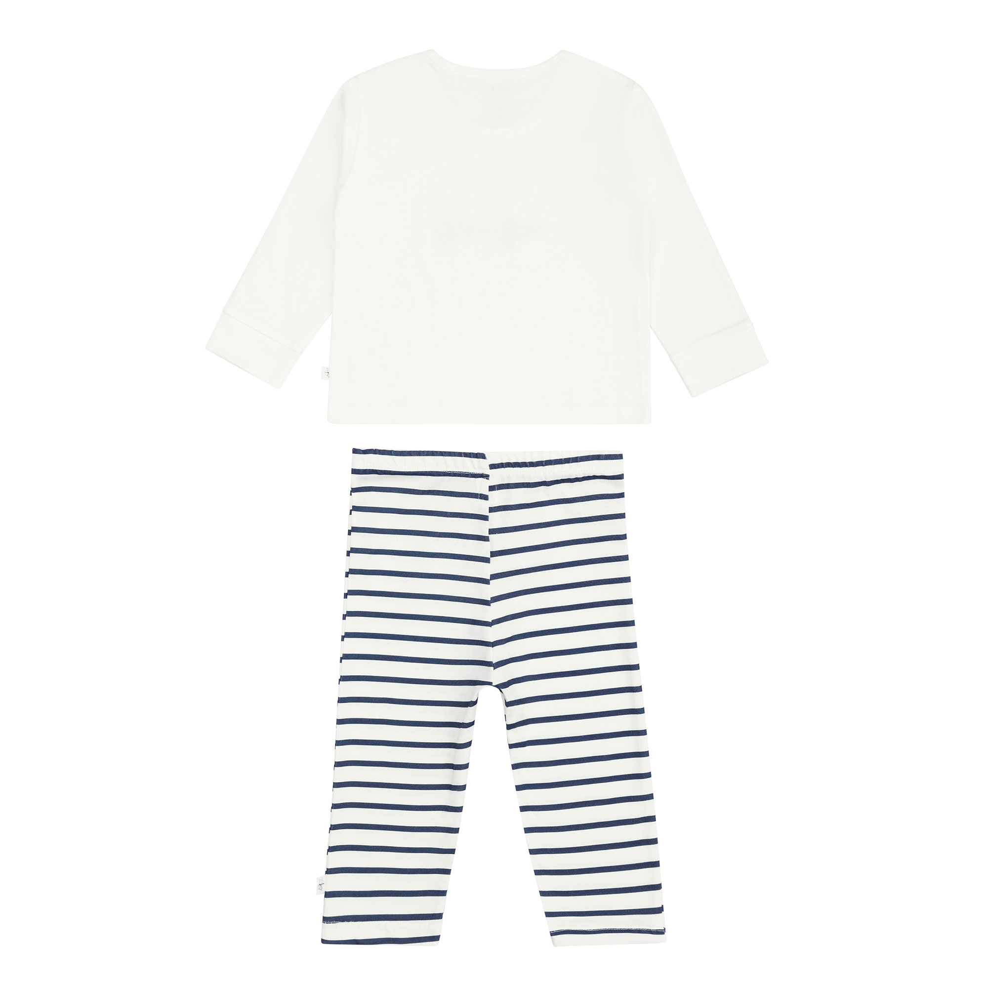 Kinder Pyjama lang - Bio Baumwolle, Hund Milky Blau