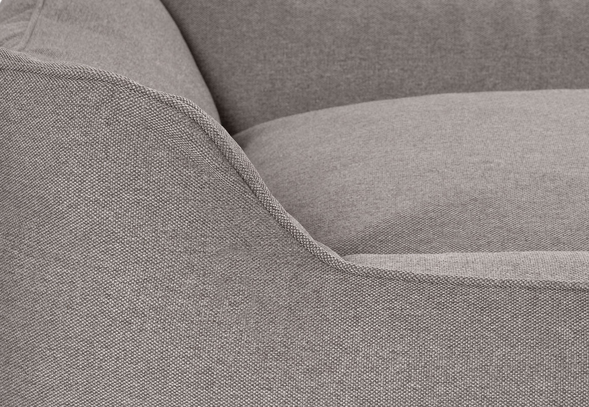 Knuffelwuff Hundebetten Knuffelwuff Hundebett Crispino aus Velours mit Handwebcharakter grau XXXL