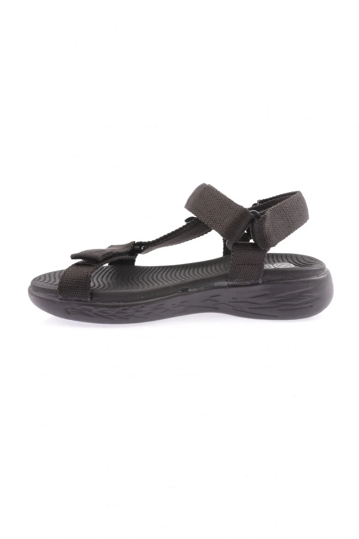 DGN  Damensandalen 103-23y - Riemchensandalen mit Klettverschluss, Farbe Anthrazit