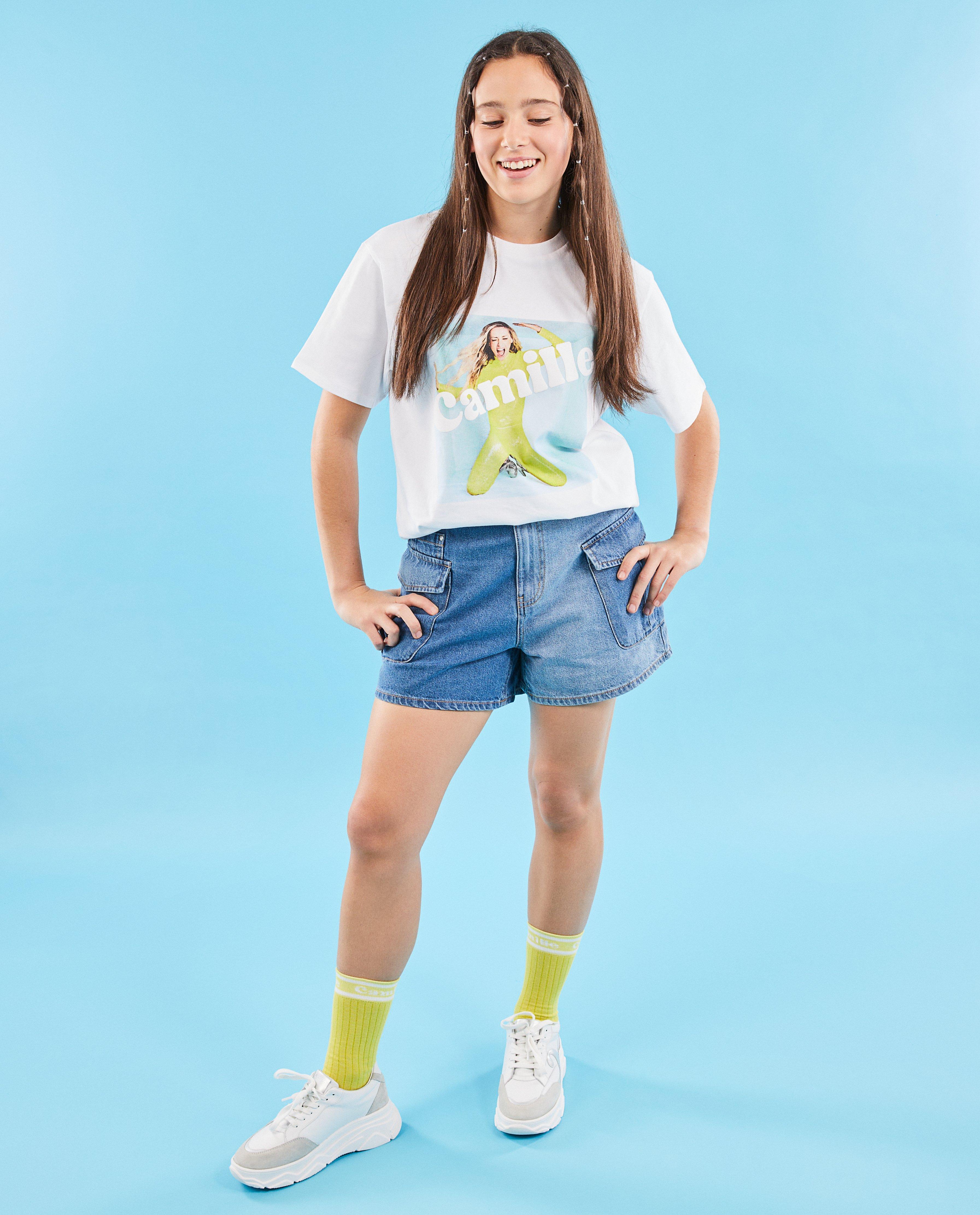 CAMILLE biopamut póló, XS-XL fehér