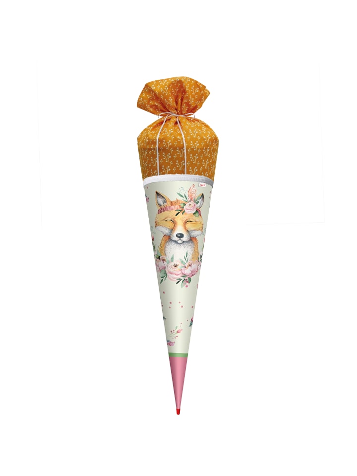 ROTH Schultüte Lieblingsstück Fuchs 70 cm, Stoffverschluss in Orange günstig kaufen onesize