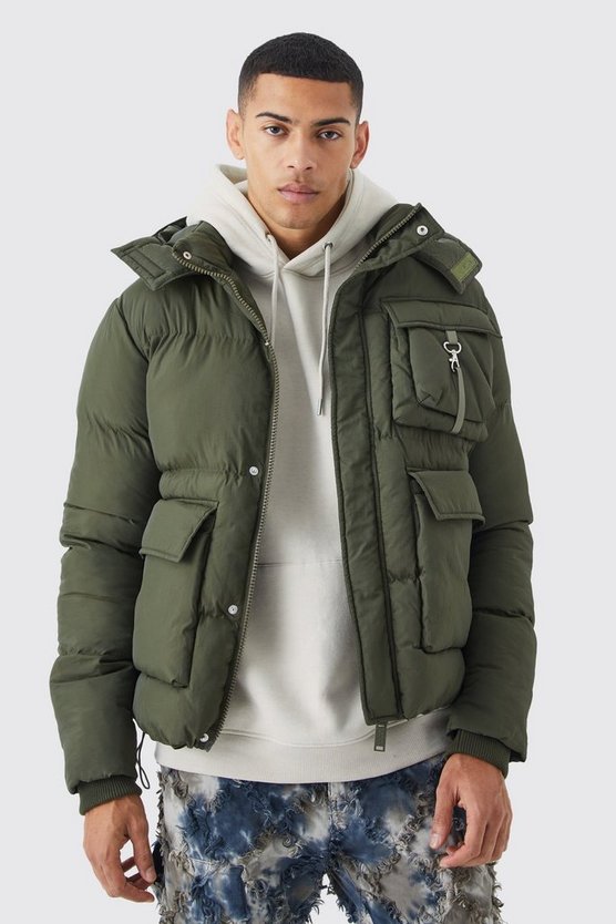 Kastiger Parka mit Utility-Taschen