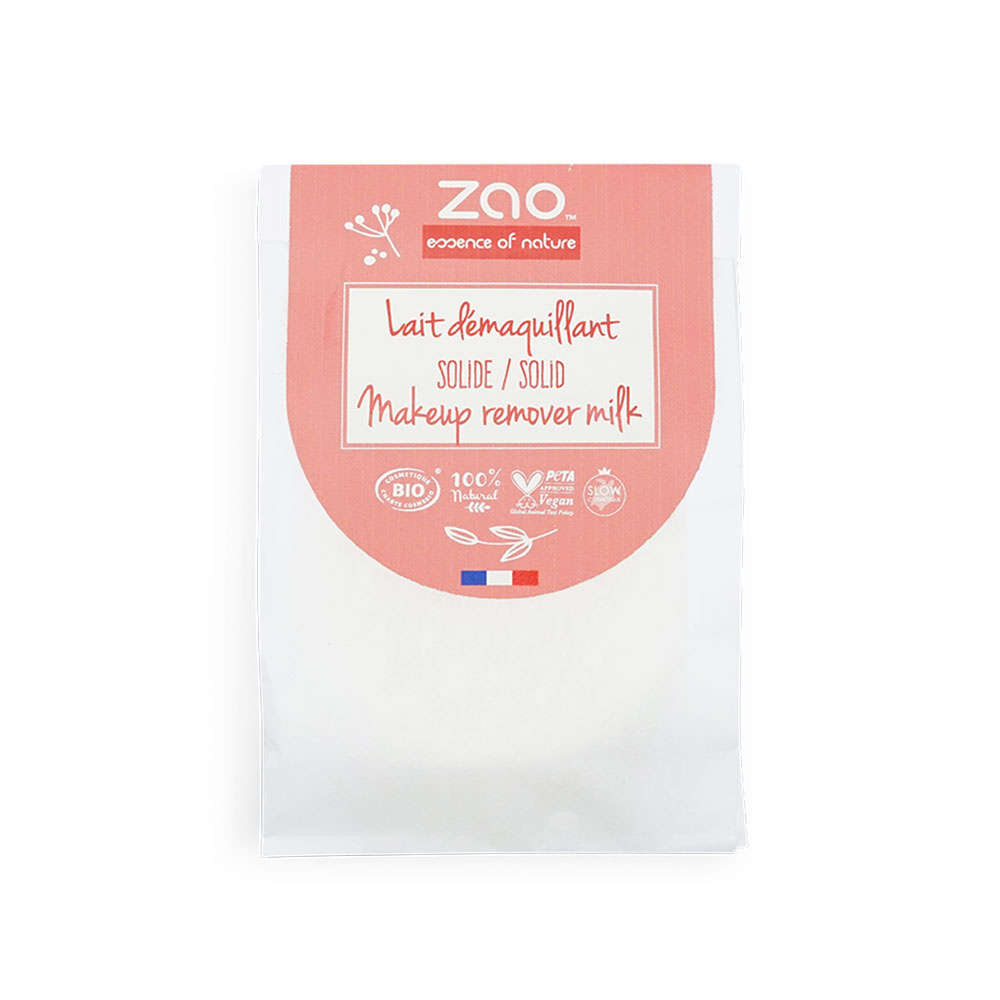 zao essence of nature Lait démaquillant solide ZAO Lait démaquillant solide Certifié Bio, Formule 100% naturelle et Vegan