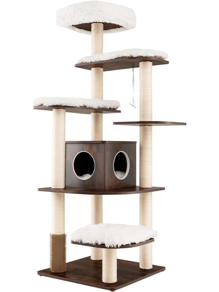 COSTWAY 175cm Kratzbaum in Braun günstig kaufen 175 cm