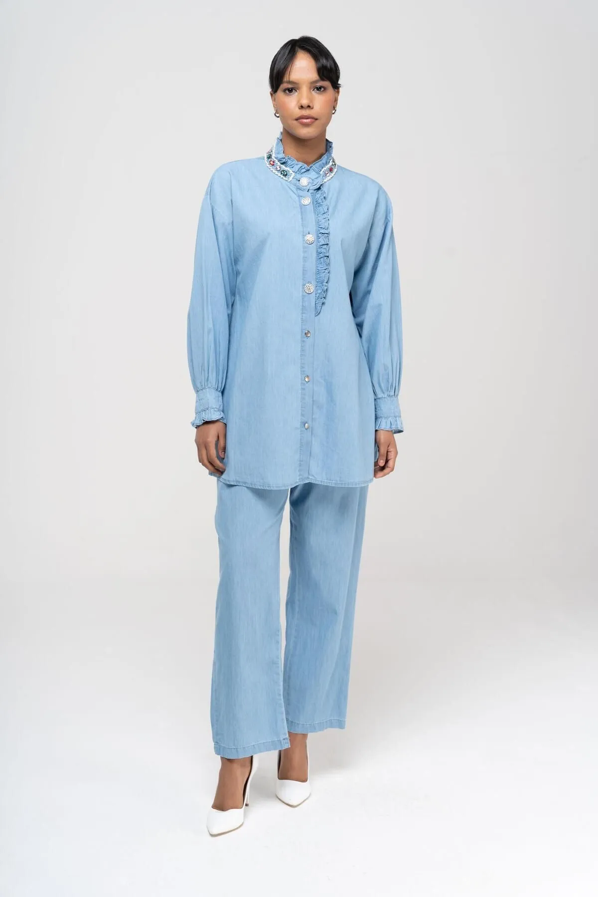 Olcay  Zweiteiler - Blau - Relaxed Fit