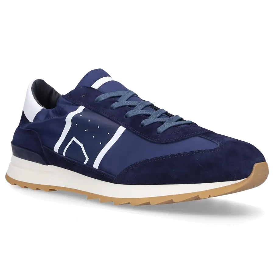 Philippe Model - Sneaker low Logo Streifen blau - blau