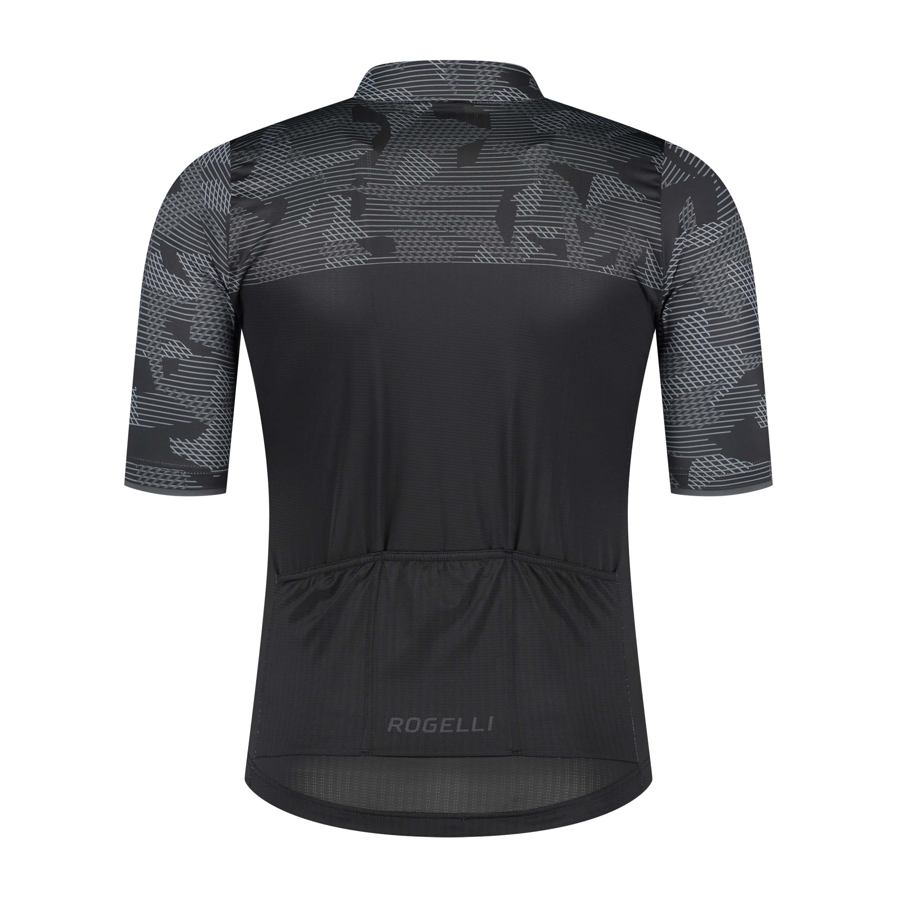 Rogelli Camo Blau/Grau Herren Radtrikot Kurzarm
