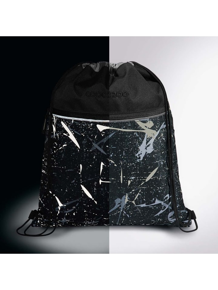 Coocazoo Turnbeutel Reflective Splash in schwarz günstig kaufen onesize