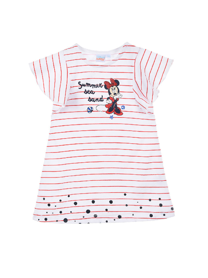 Disney Minnie Mouse 2tlg. Outfit: Kleid und Stirnband Schleife in Rot günstig kaufen