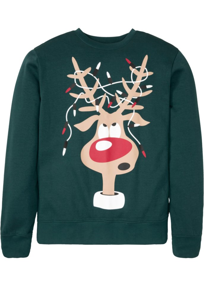 Sweatshirt mit recyceltem Polyester mit Weihnachtsmotiv