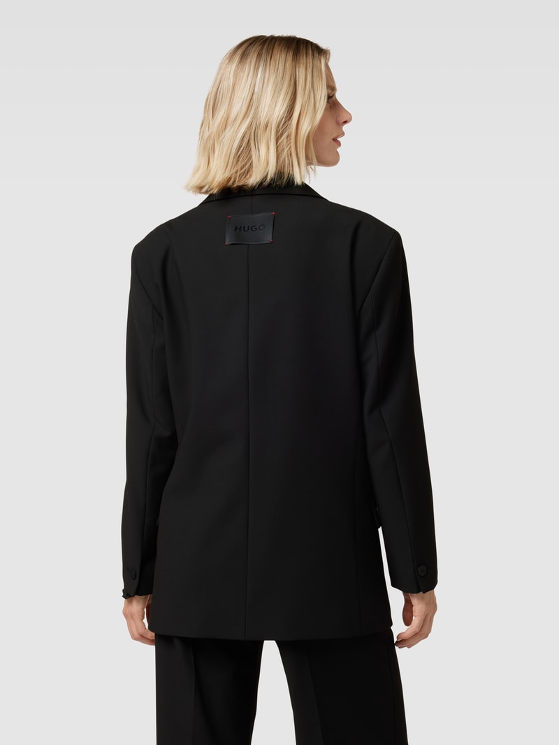 Blazer mit Pattentaschen Modell 'Agura' in schwarz