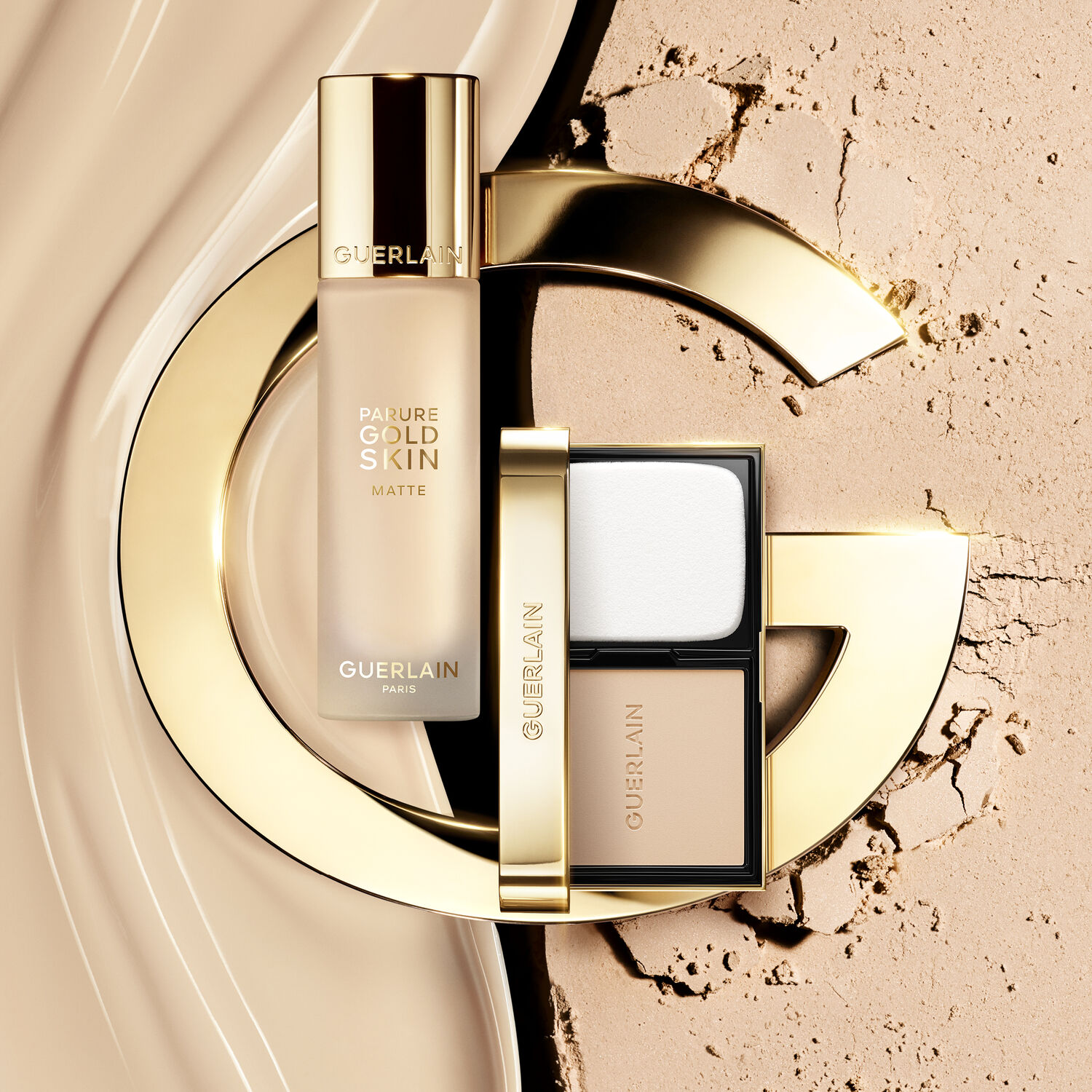 Guerlain PARURE GOLD SKIN CONTROL Fond de teint Compact Haute Perfection & Matitée Effet rajeunissant - tenue 24h - sans transfert