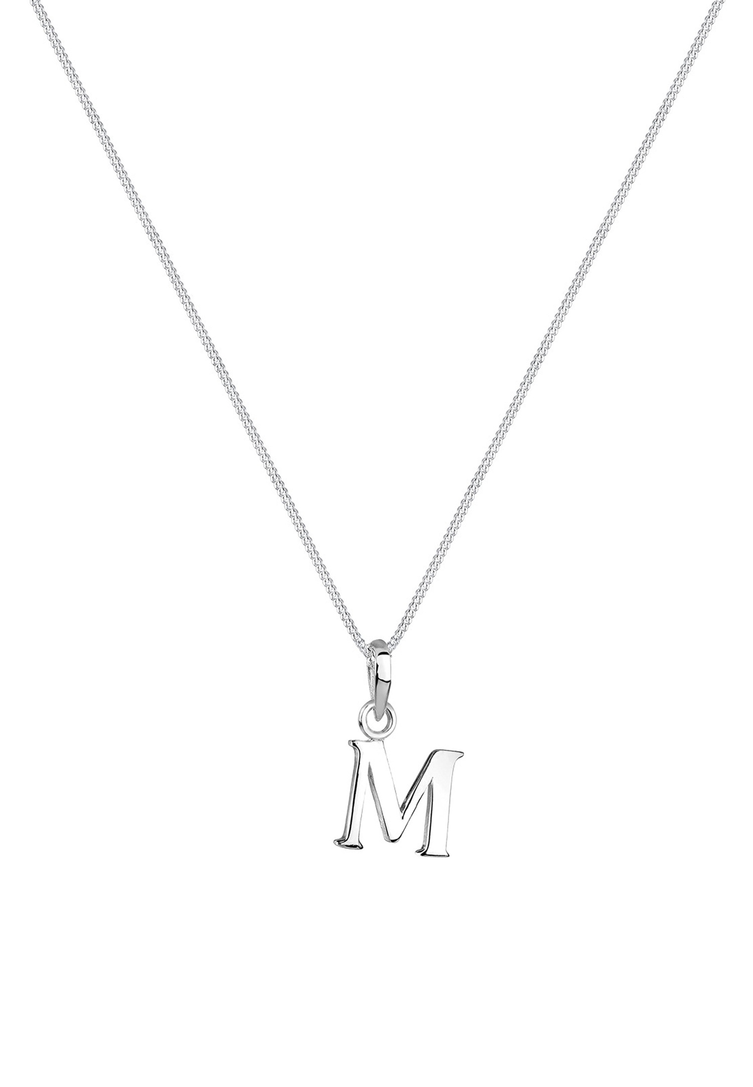 Colgante con la letra M de Elli para mujer en plata de ley 925