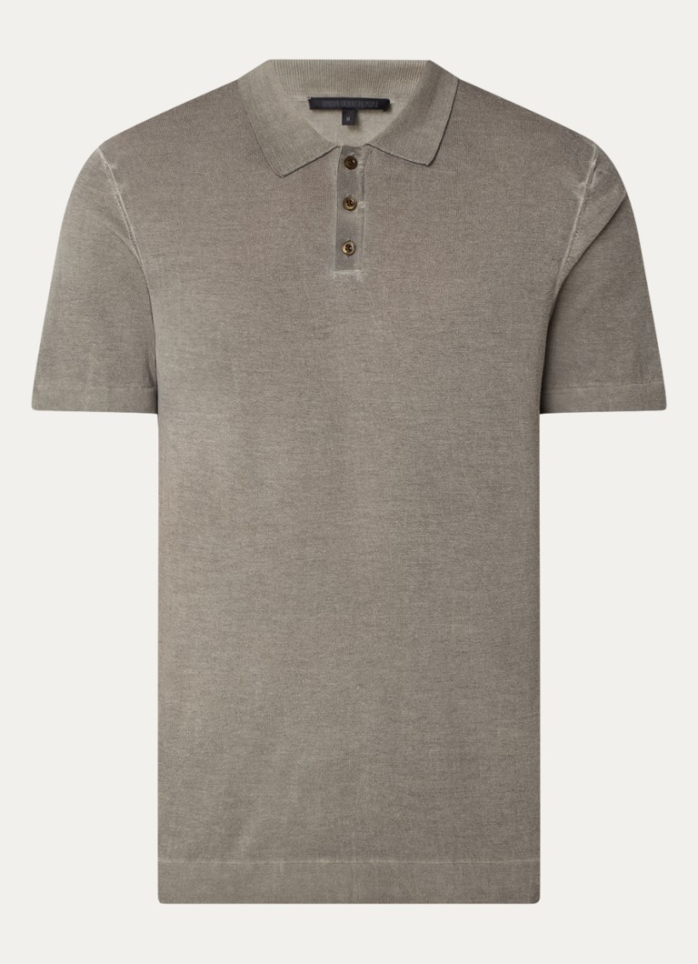 DRYKORN Triton fine-knit regular fit polo with stretch