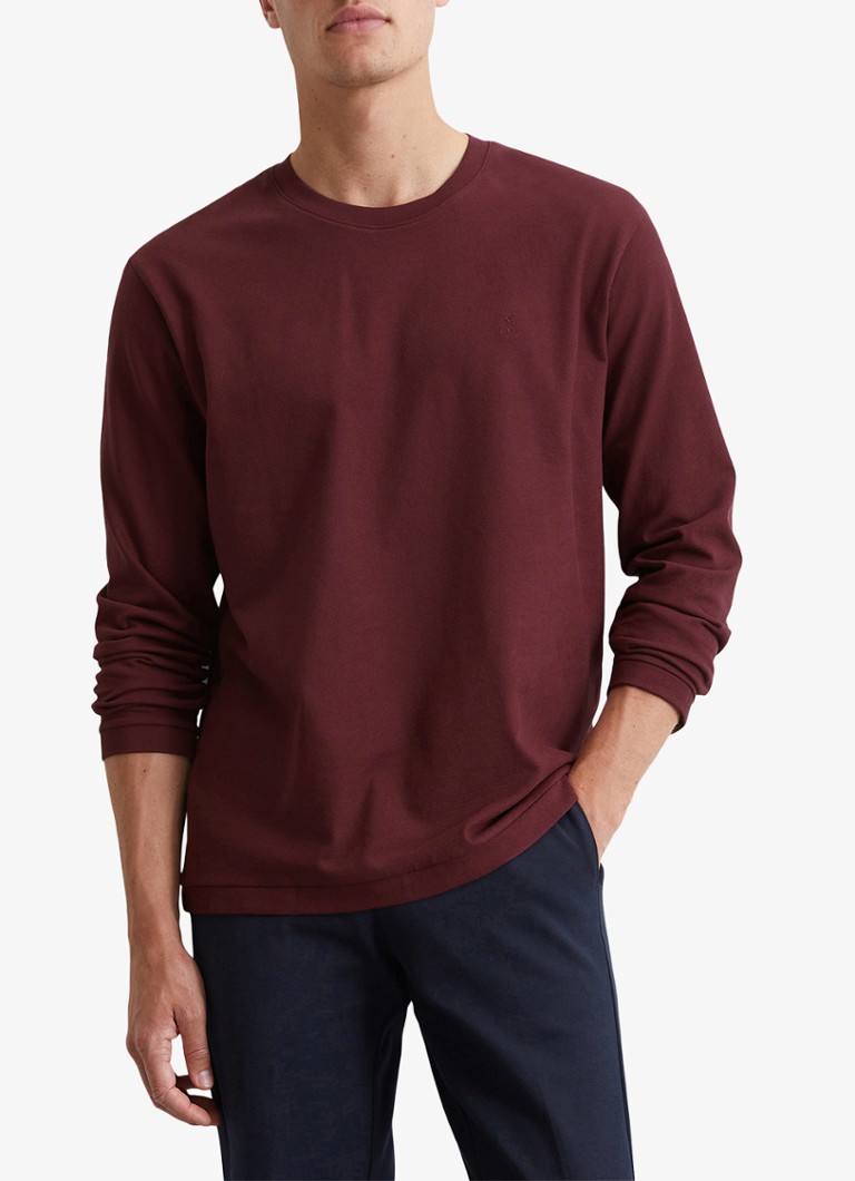 Camisa de manga comprida Marc O'Polo em algodão orgânico com estampa mesclada.