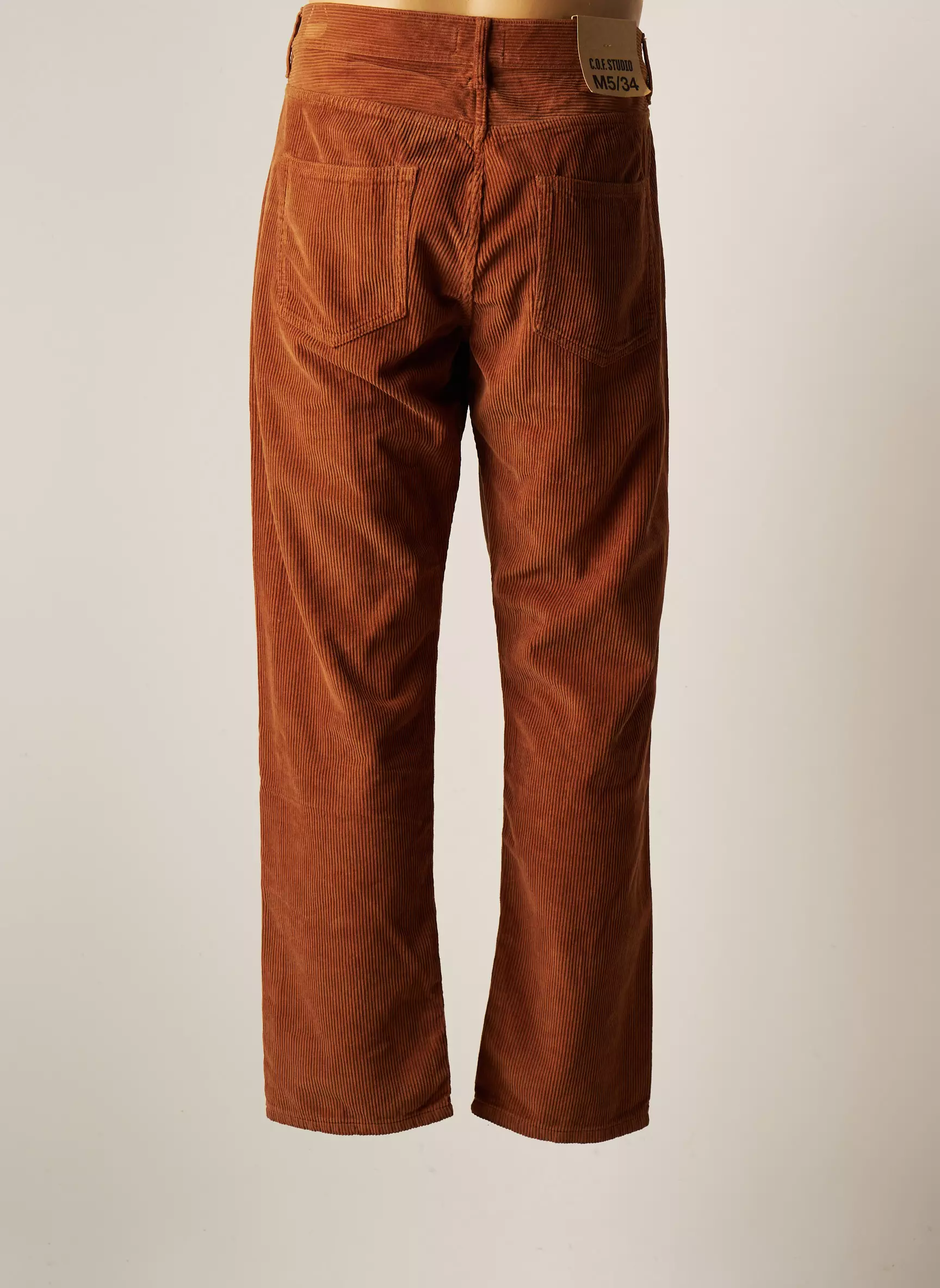 C O F Studio Pantalons Slim Homme couleur marron