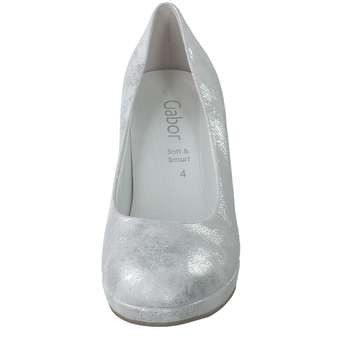 Gabor Brautschuh Plateau Pumps in weiß