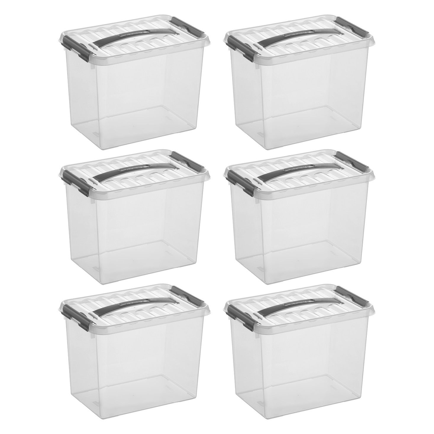 Sunware Q-line 9 Liter 6er-Set Aufbewahrungsboxen