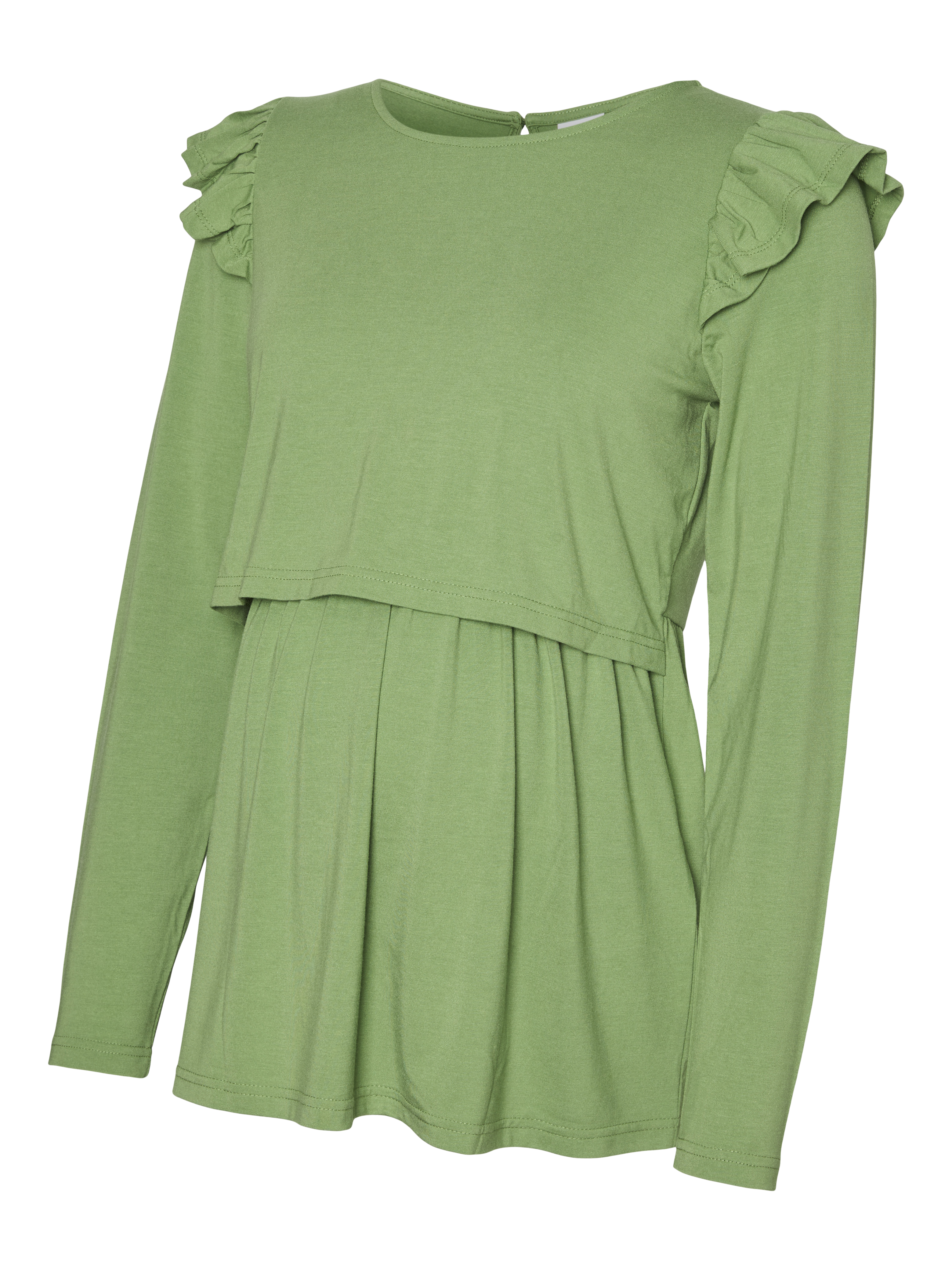 Normal geschnitten Rundhals Top