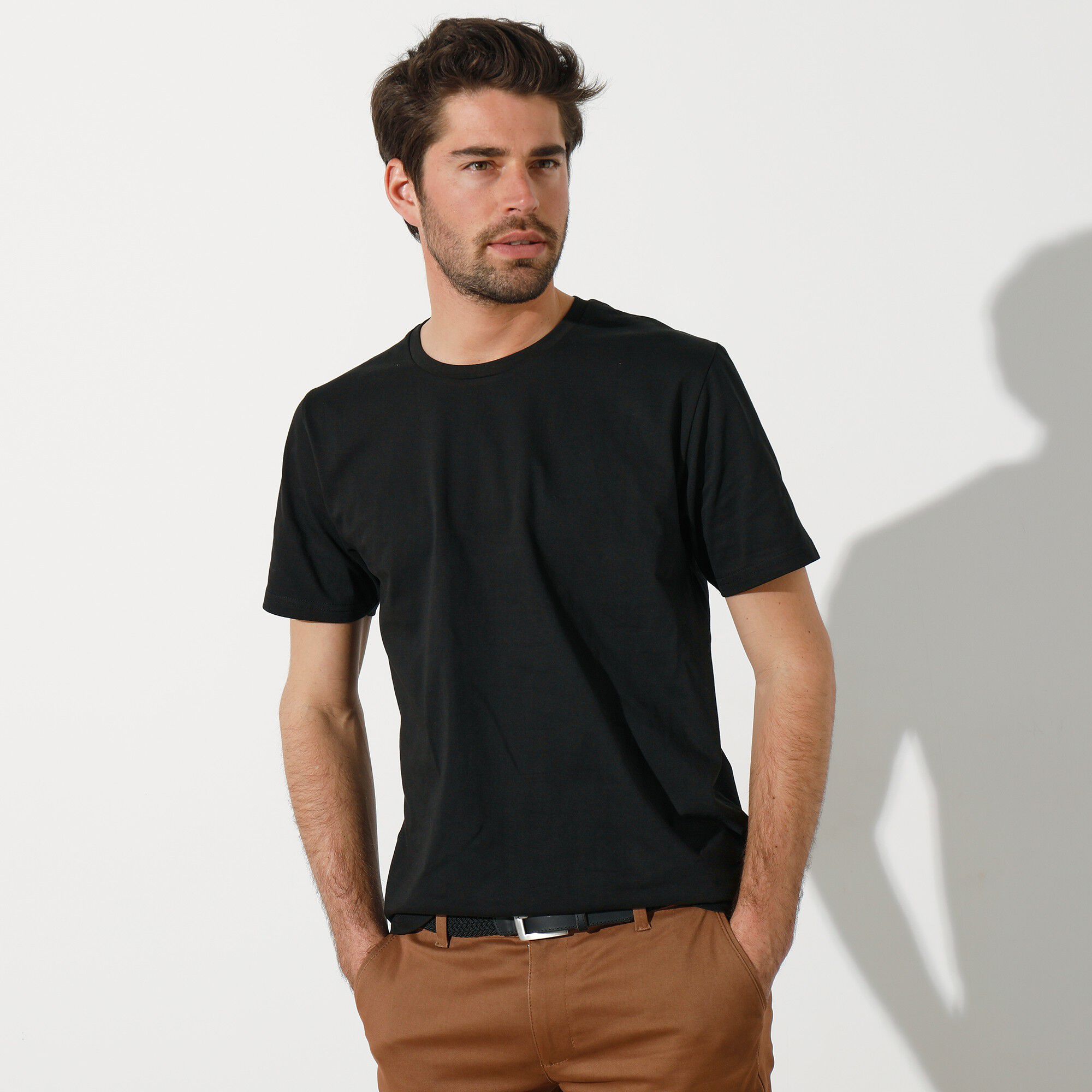 T-shirt col rond manches courtes