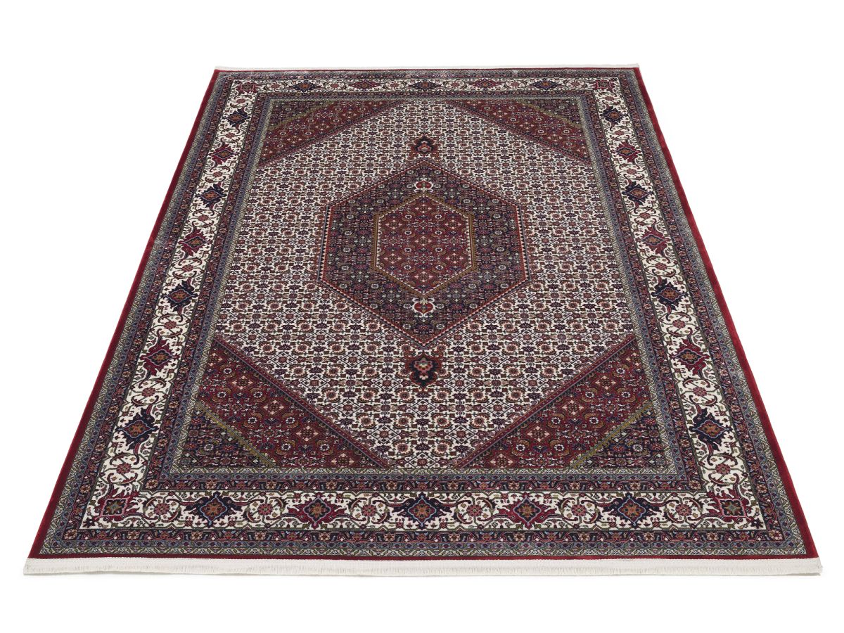 Webteppich Cem Bidjar Creme-Rot 80 x 150 cm