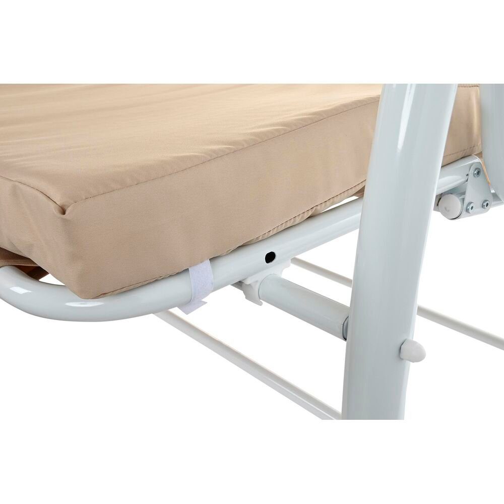 DKD Home Decor Hollywoodschaukel Hollywoodschaukel Beige Schaukel Polyester Stahl 210 x 120 x 164 cm