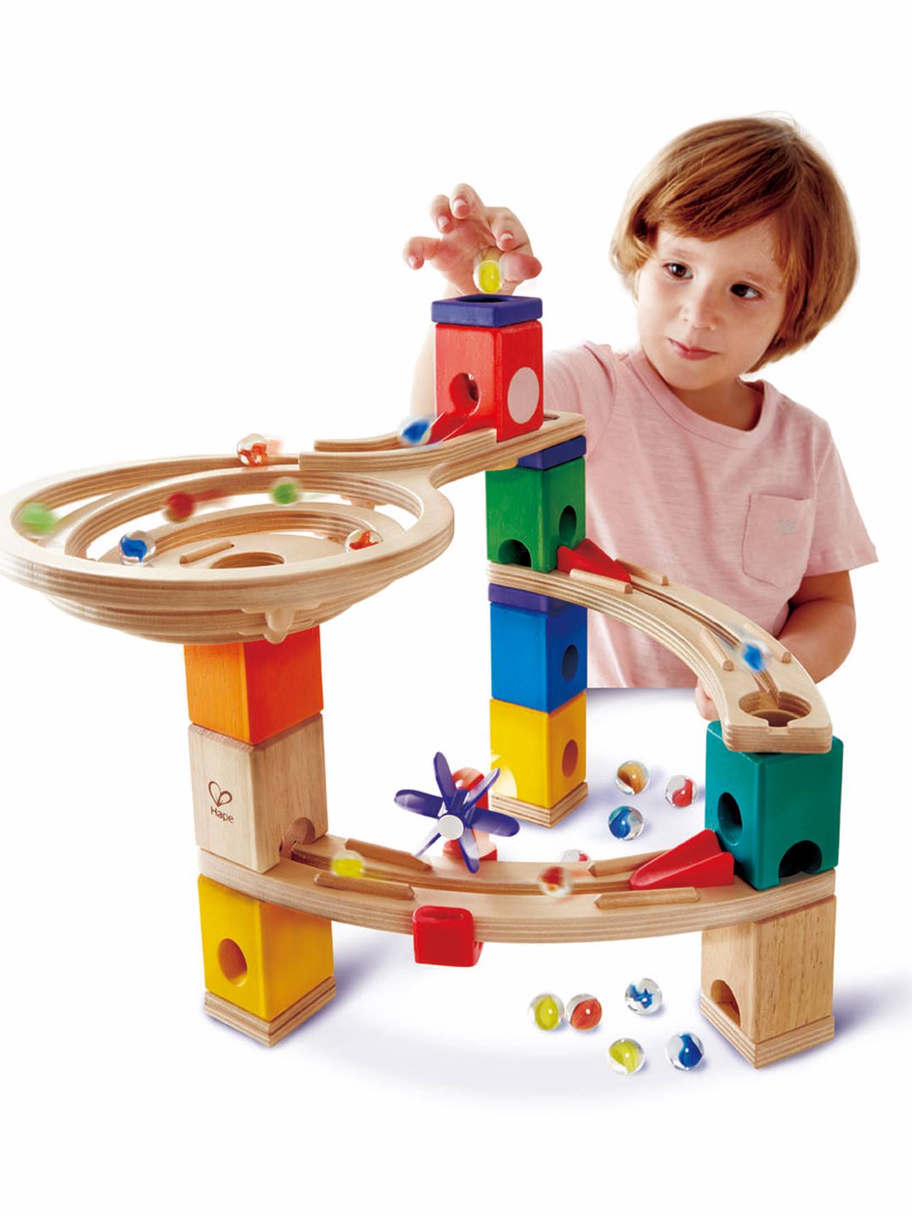 Hape Quadrilla Murmelbahn ENDSPURT HAPE - mehrfarbig