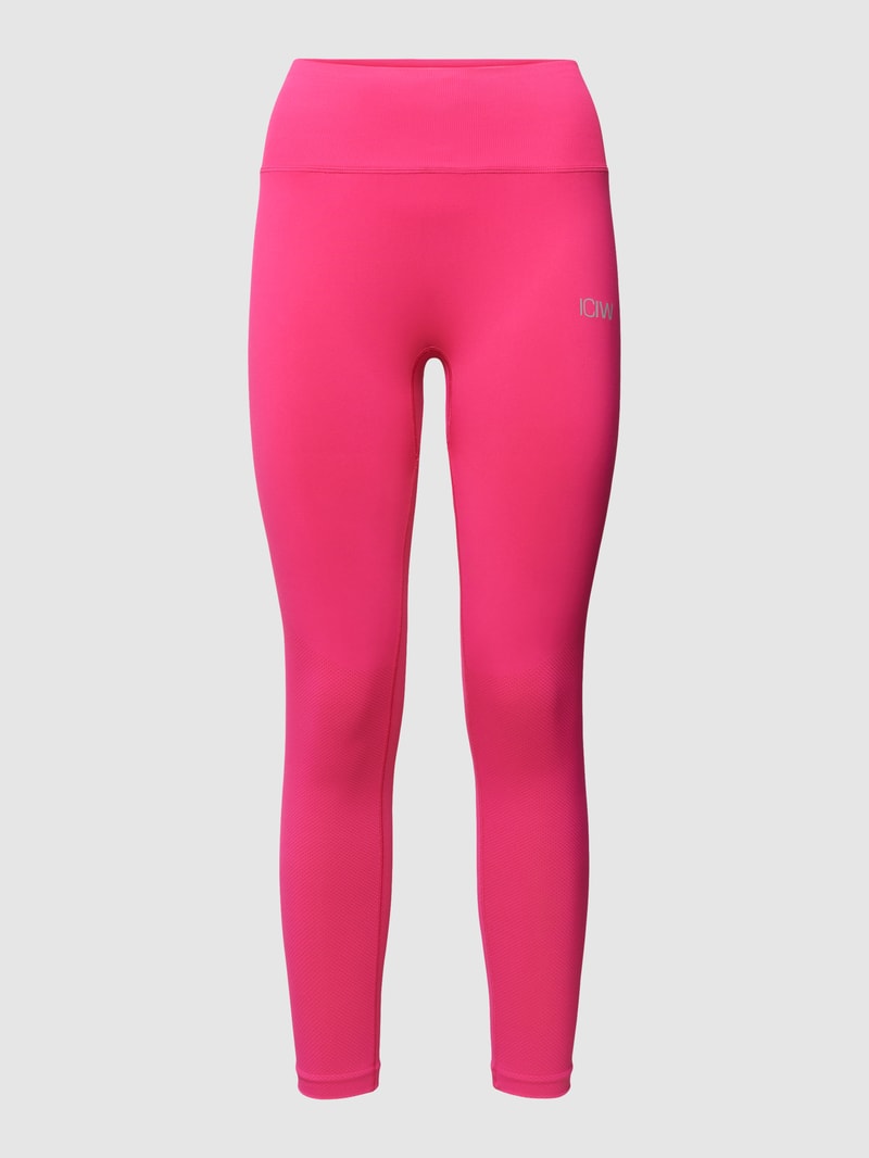 Leggings mit Label-Print Modell 'Define Seamles Scrunch' in pink