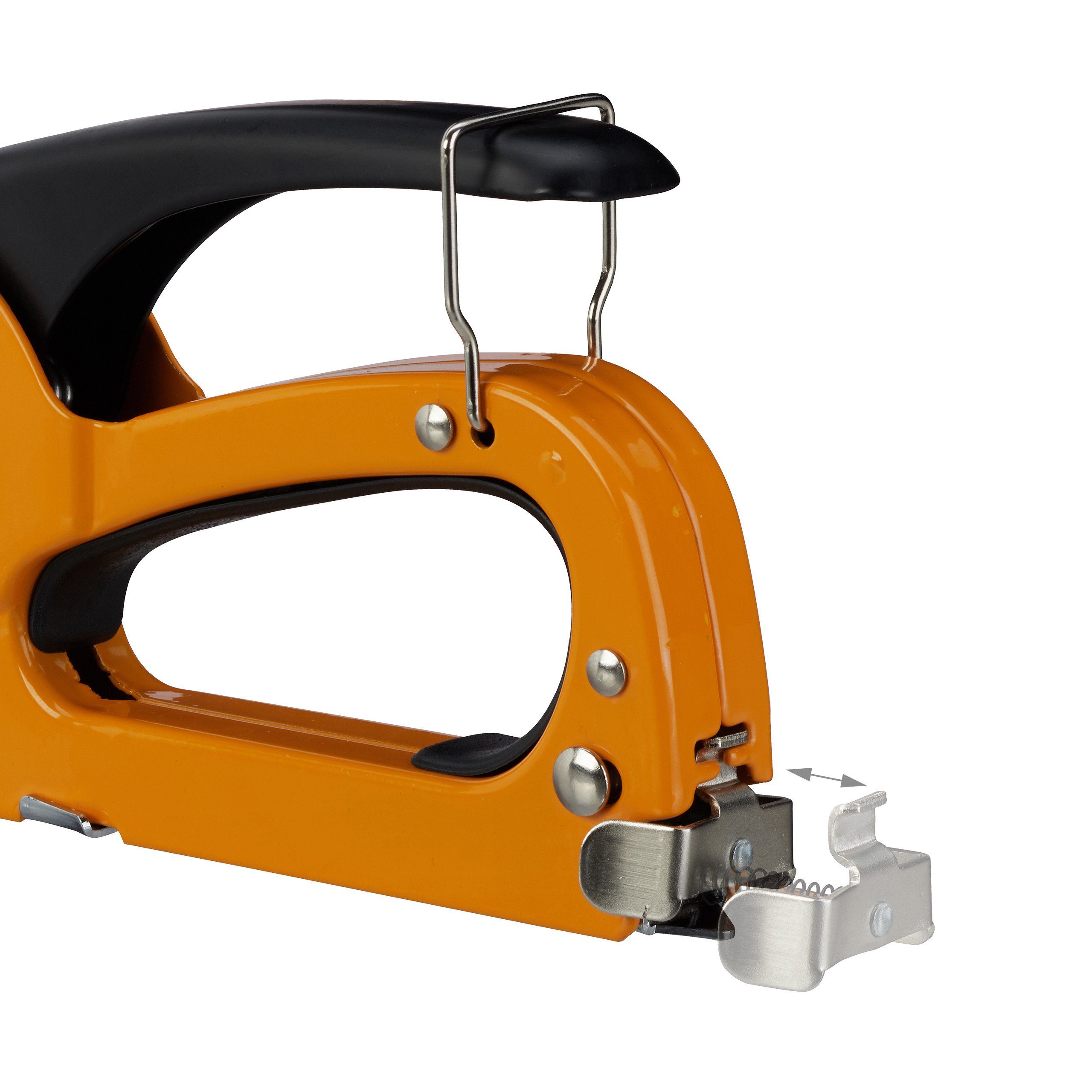 relaxdays Handtacker Handtacker mit 500 Klammern