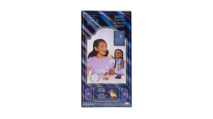 Jakks Pacific -  Wish - Asha Funktionspuppe 38cm mit Valentino und Stern