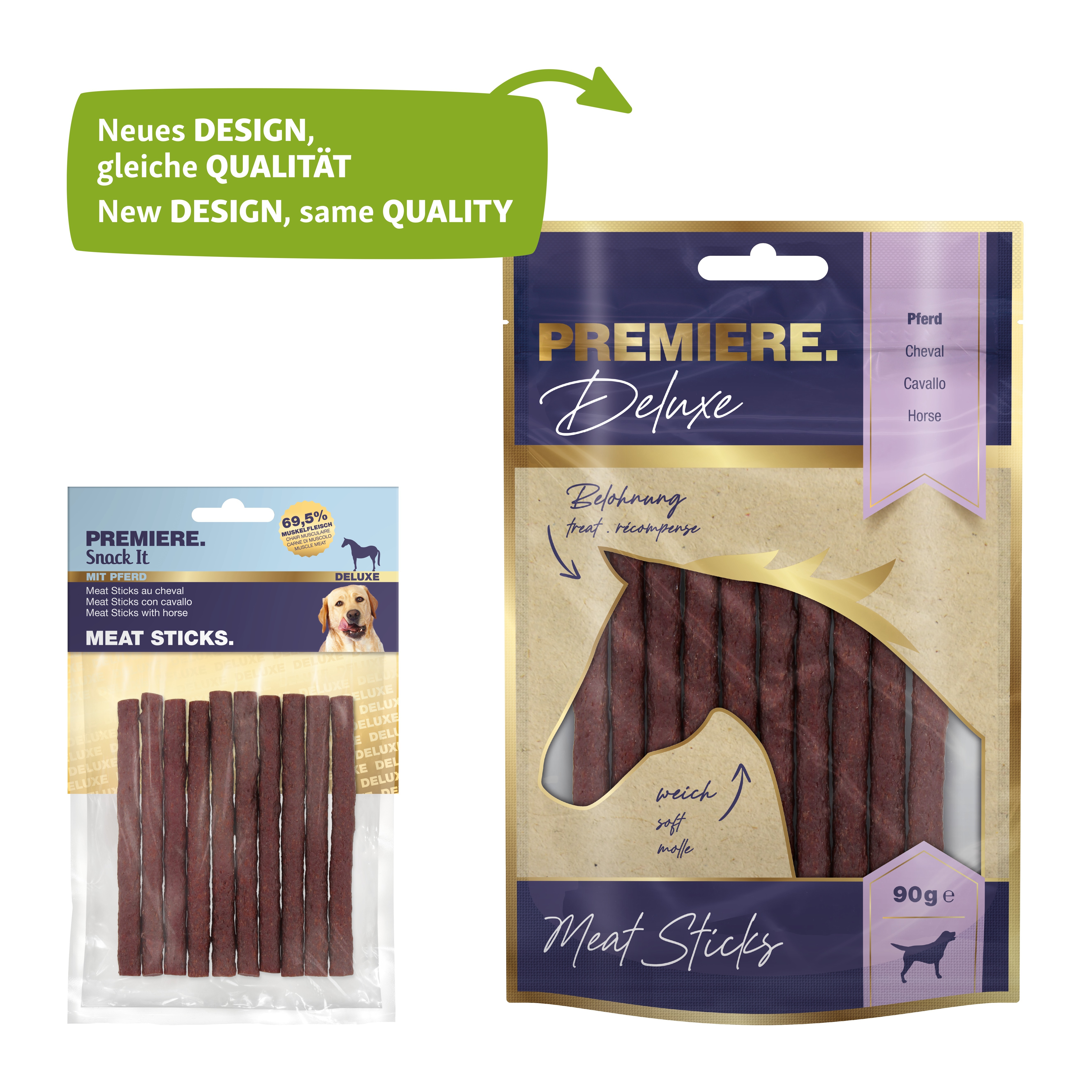 PREMIERE Snacks PREMIERE Snack it Meat Sticks 90g Pferd