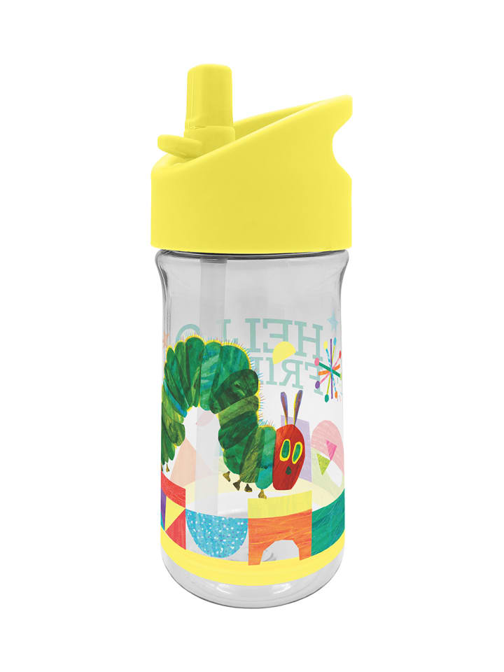 Geda Labels Trinkflasche Raupe Nimmersatt Hello Friend in Gelb - 370ml günstig kaufen onesize