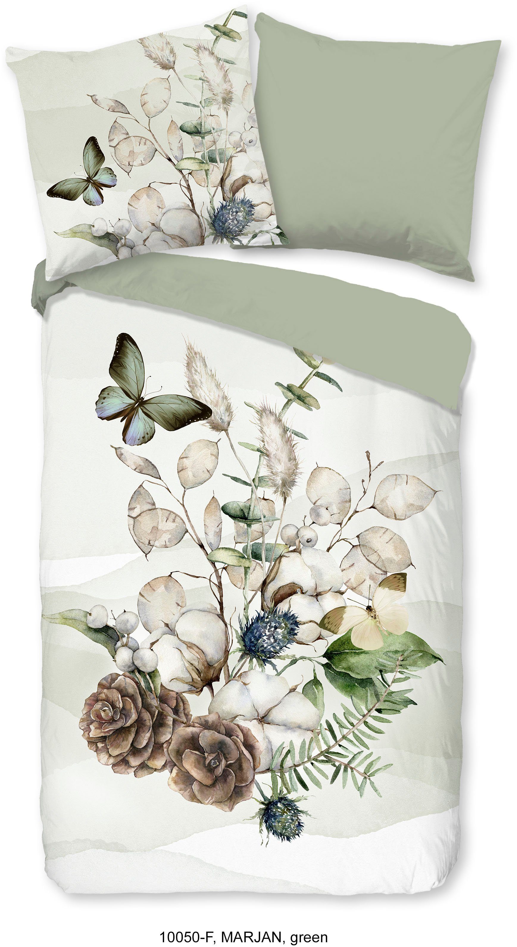 Wendebettwäsche Marjan, good morning, Biber, Flanell, 2 teilig, 100% Baumwolle/ Flanell (Biber)