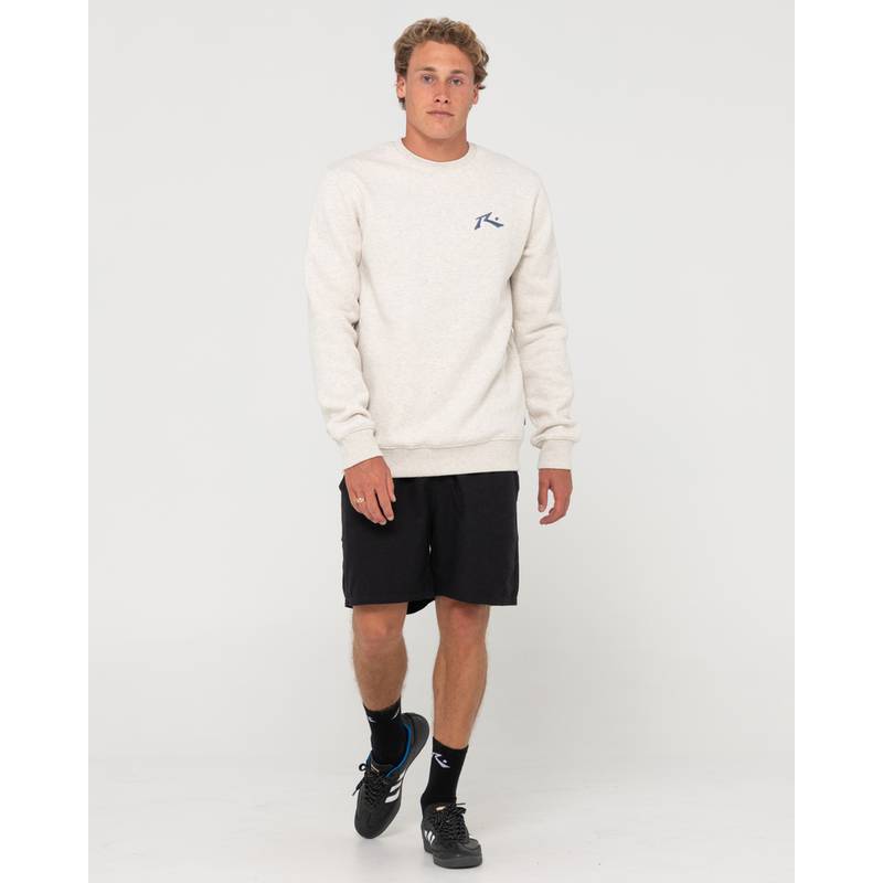 RUSTY ONE HIT WONDER CREW FLEECE Rundhalspullover Herren