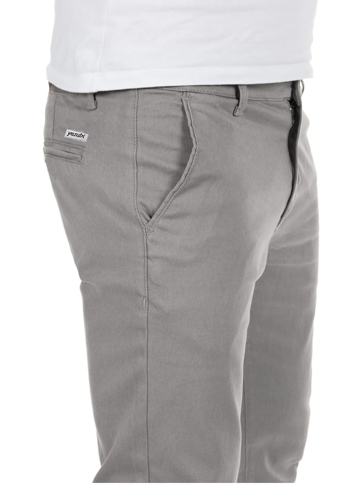 Yazubi Chinohose Dustin in Hellgrau günstig kaufen