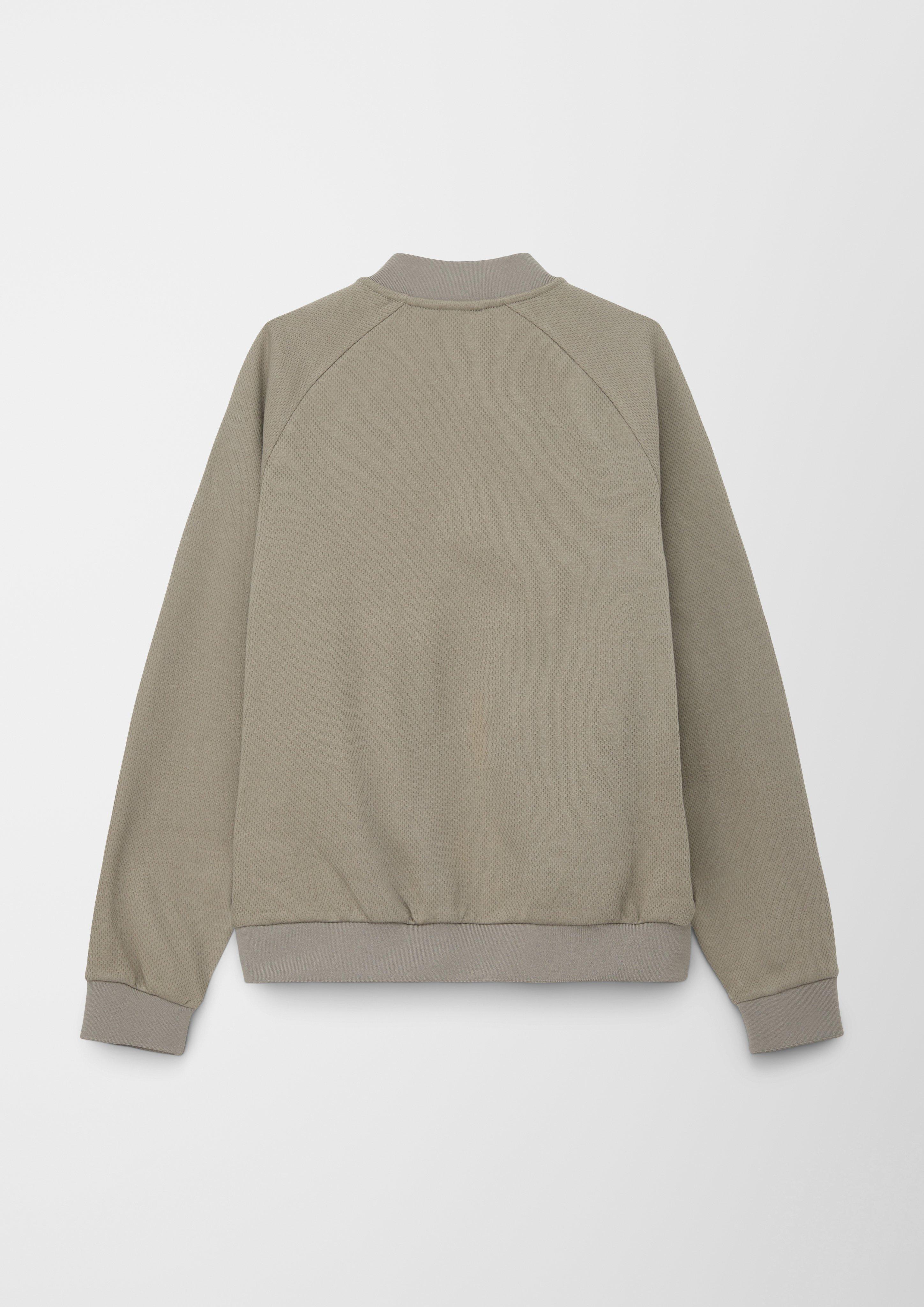 Sweatshirtjacke in Blouson-Optik  2130503-8348