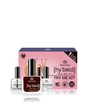 Alessandro Hybrid Lack Rouge Noir Nagellack-Set-1 Stk