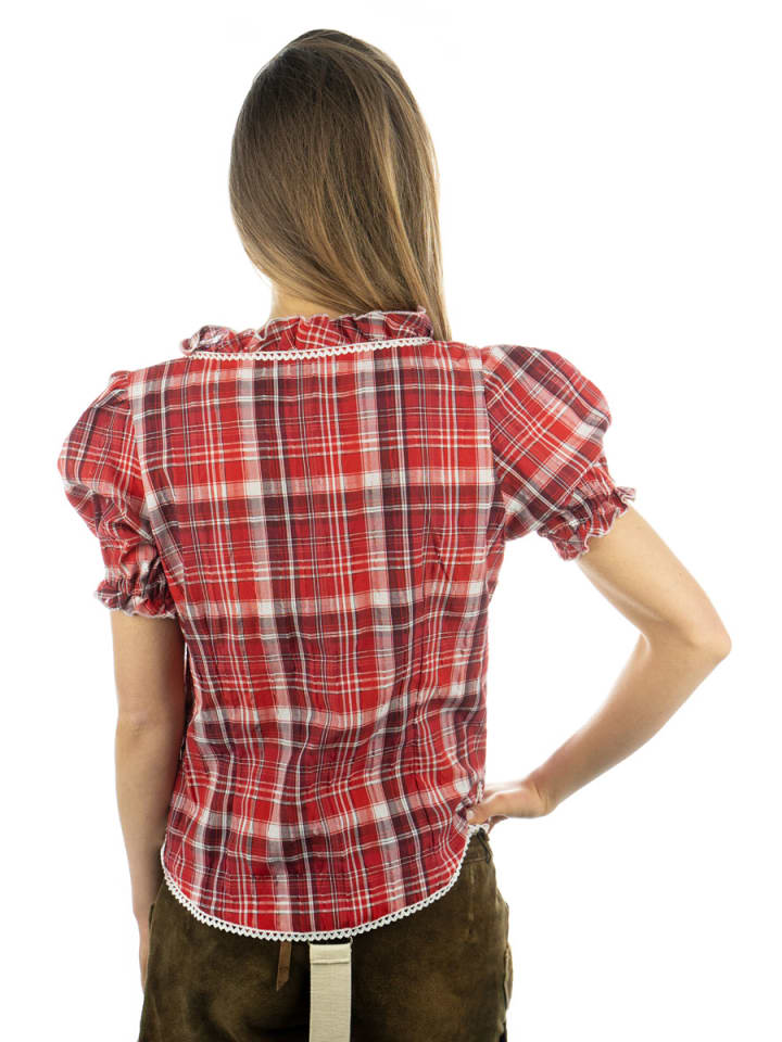 OS-Trachten Trachtenbluse Klosy in mittelrot günstig kaufen