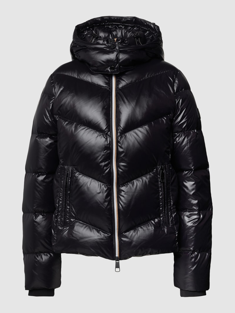 Daunenjacke mit Label-Details Modell 'Pepule' in schwarz