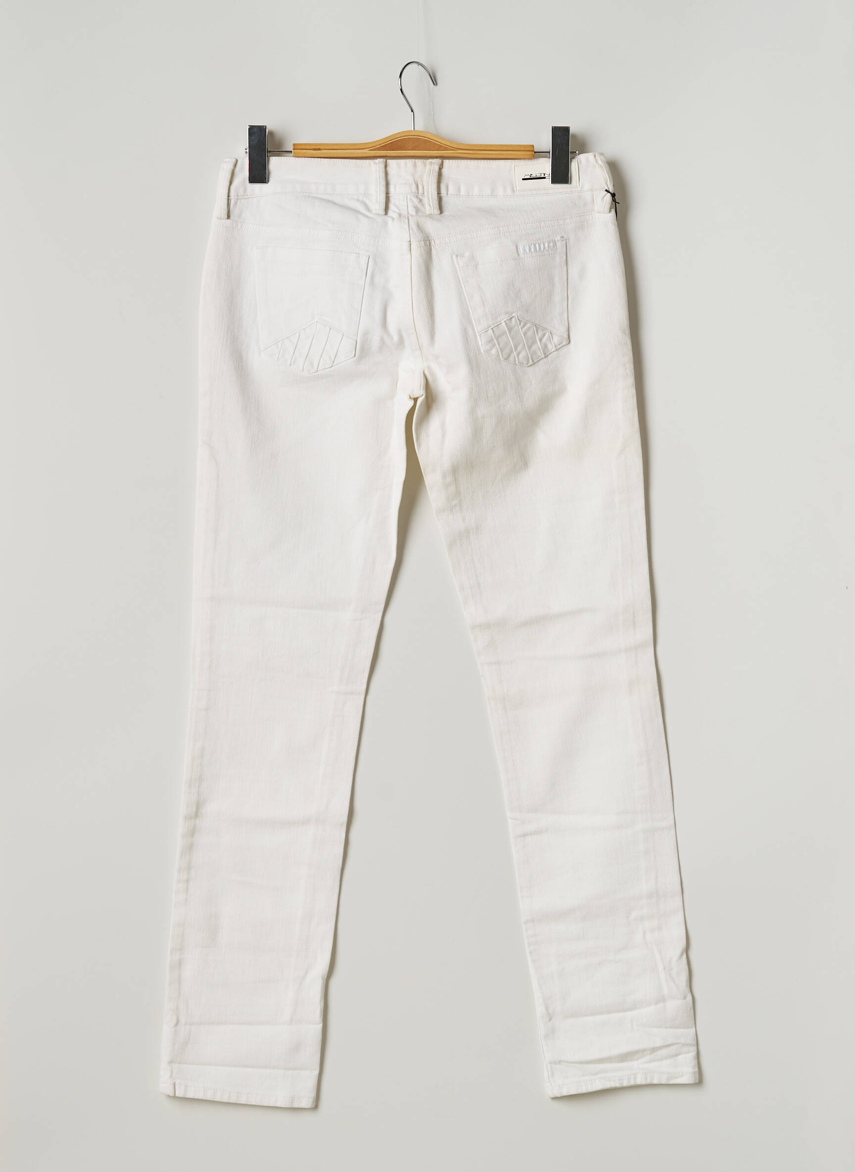 Meltin Pot Jeans Coupe Slim Femme couleur blanc