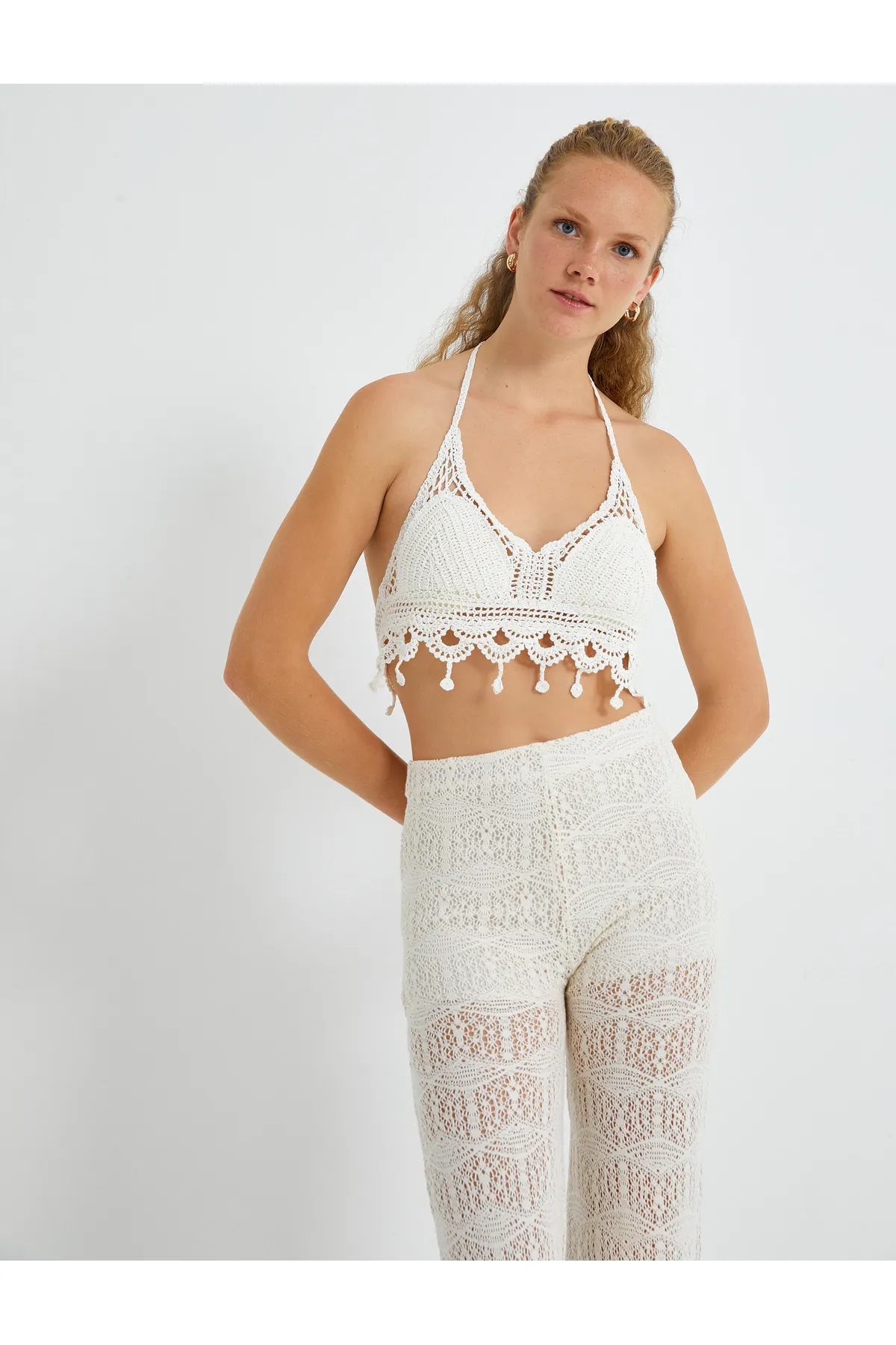 Koton  Gehäkelter Bustier-Neckholder