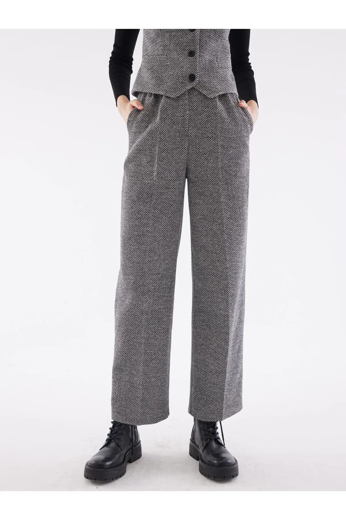 Juste Studio  Zweiteiler - Grau - Regular Fit