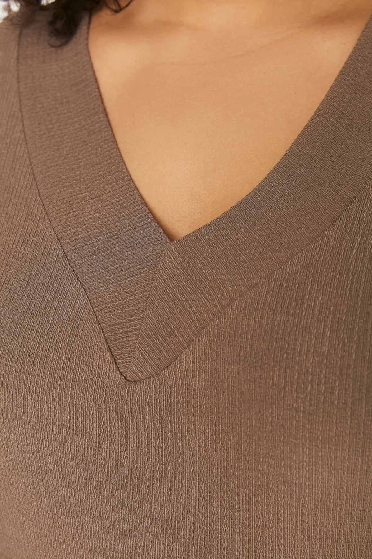 Trendyol Curve  Nerzfarbenes, gerade geschnittenes Strickkleid TBSSS22EL2365