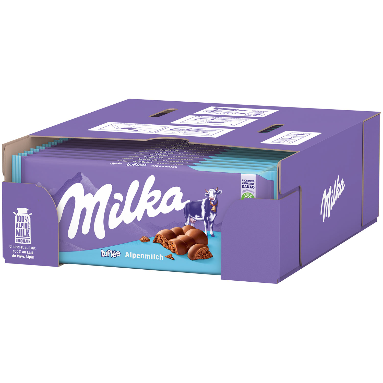 Milka Luflée Alpenmilch 100g