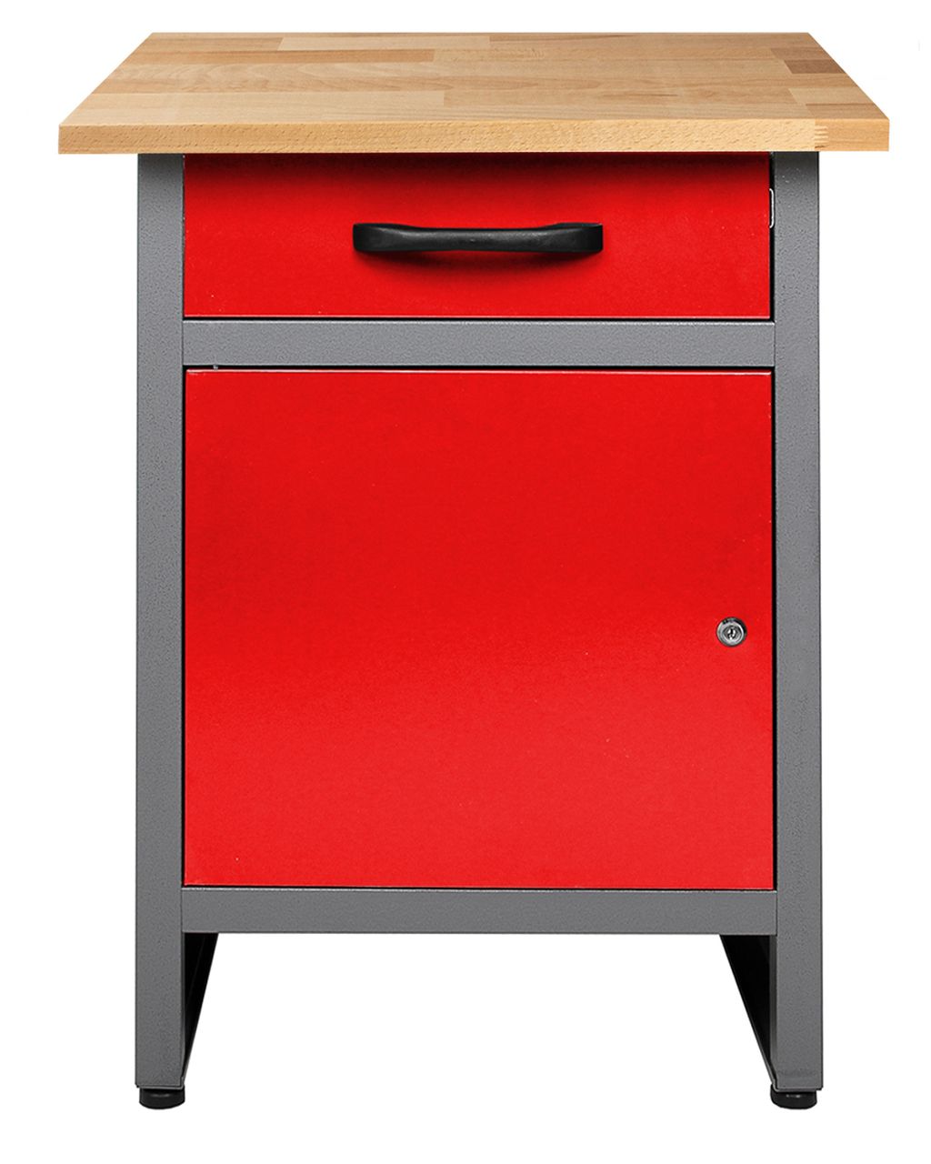 Ondis24 Werkbank Wolle 60 cm rot H85
